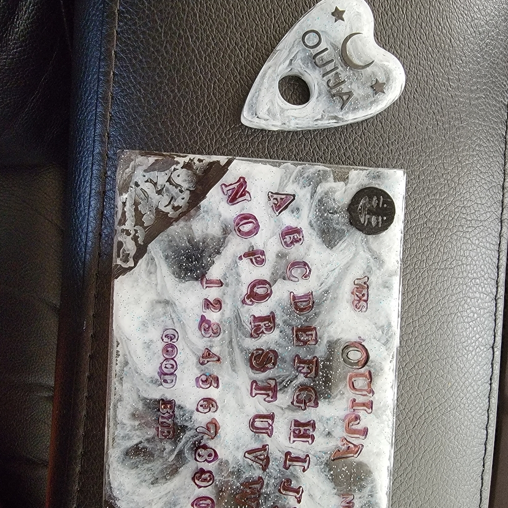 Homemade Resin mini ouija board and panchlette
